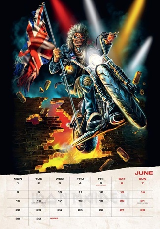 Iron Maiden calendrier officiel 2026